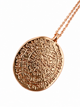 Load image into Gallery viewer, Rose Gold Coin Medallion Necklace