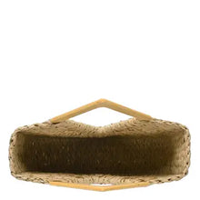 Load image into Gallery viewer, Camel Woven Straw Tote