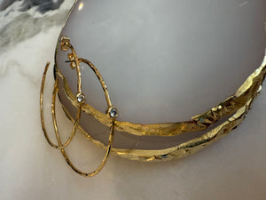 18 kt Gold Plated Hoop Earrings