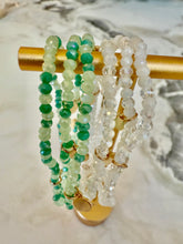 Load image into Gallery viewer, 6 PCS - Metal Disc Charm Faceted Beaded Stretch Multi Layered Bracelets