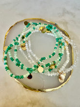 Load image into Gallery viewer, 6 PCS - Metal Disc Charm Faceted Beaded Stretch Multi Layered Bracelets