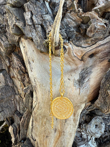 Gold Calendar Medallion