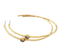 Load image into Gallery viewer, 18 kt Gold Plated Hoop Earrings