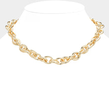 Load image into Gallery viewer, Gold Chunky Metal Chain Necklace