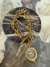 Load image into Gallery viewer, Coin Triple Bracelet Greek Horse Coin