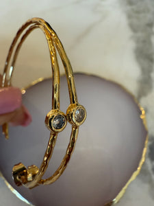 18 kt Gold Plated Hoop Earrings