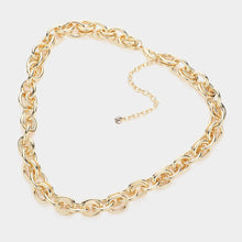 Load image into Gallery viewer, Gold Chunky Metal Chain Necklace