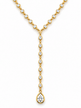 Cargar imagen en el visor de la galería, Dali Crystal Lariat Necklace