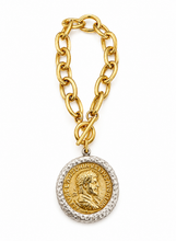 Load image into Gallery viewer, Roman Coin Medallion Bracelet