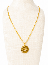 Load image into Gallery viewer, Gold Evil Eye Pendant Necklace