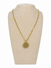 Load image into Gallery viewer, Gold Evil Eye Pendant Necklace