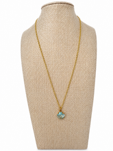Cargar imagen en el visor de la galería, Aquamarine Crystal Necklace Dainty Jewelry Crystal Gold