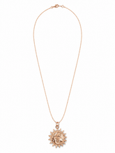 Cargar imagen en el visor de la galería, Celestial Sun &amp; Moon Medallion Necklace – Gold Statement Pendant