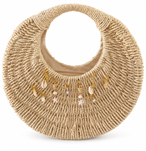 Cargar imagen en el visor de la galería, Capri Charm Raffia Bag