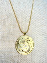 Load image into Gallery viewer, Celestial Dream Medallion Necklace – Gold Cosmic Statement Pendant