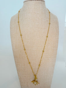 Celestial North Star Charm Necklace