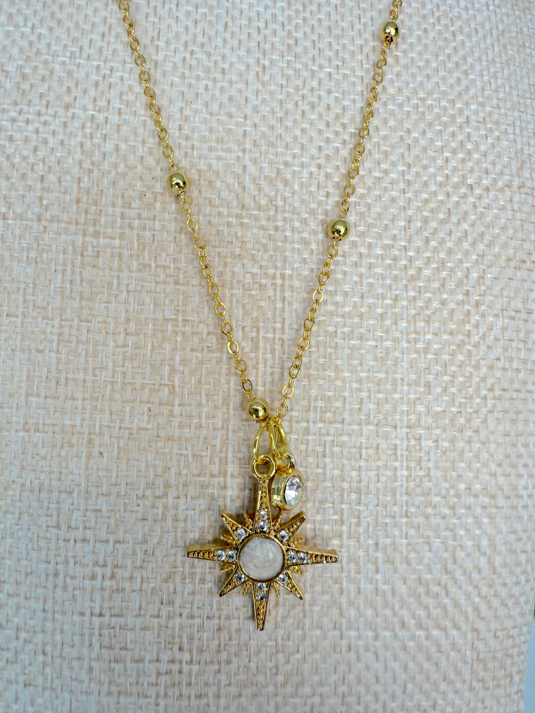Celestial North Star Charm Necklace