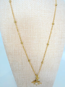 Celestial North Star Charm Necklace