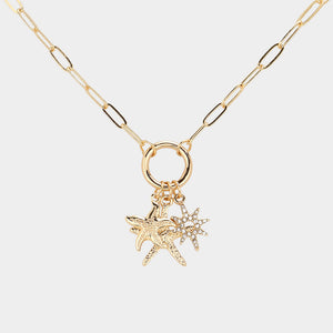 Starfish Pendant Chain Necklace