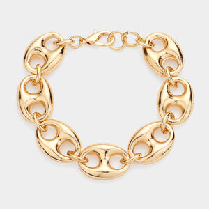 Gold Anchor Bracelet