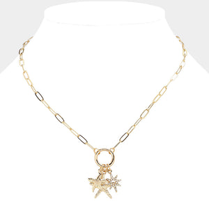 Starfish Pendant Chain Necklace