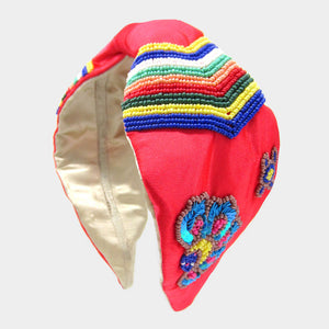 Women's Accessories Coral Chevron Headband