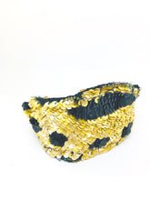 Load image into Gallery viewer, Vintage Gold &amp; Black Headband