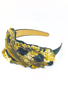 Vintage Gold & Black Headband