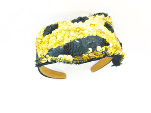 Vintage Gold & Black Headband