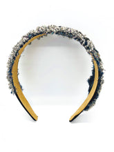 Cargar imagen en el visor de la galería, Vintage Iridescent Purple, Silver &amp; Black Sequin Headband