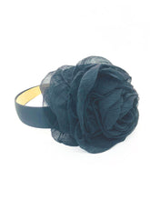 Load image into Gallery viewer, Black Chiffon Flower Headband