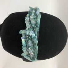 Cargar imagen en el visor de la galería, Vintage Teal Sequins Mermaid Headband