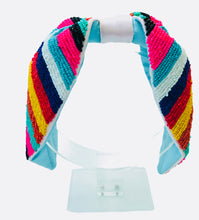 Cargar imagen en el visor de la galería, Women&#39;s Accessories Multi Color Chevron Beaded Headband