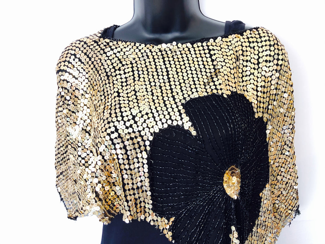 Black Gold Silk Cape