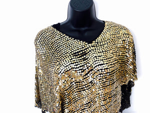 Black Gold Silk Cape