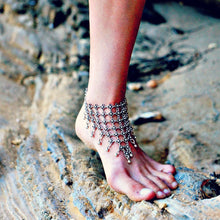 Cargar imagen en el visor de la galería, Gypsy Silver Finger Chain Bracelet